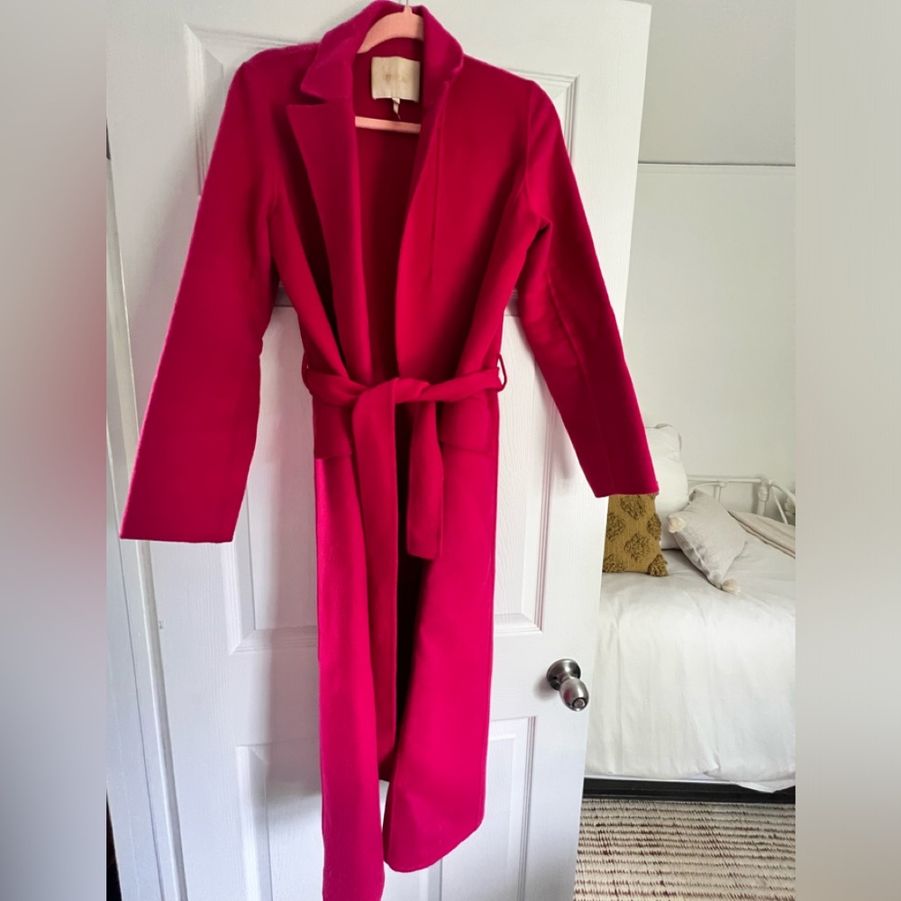 Maje Pink Coat Size 38